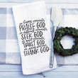 Load image into Gallery viewer, Seek God Quote Tea Towel