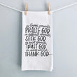 Load image into Gallery viewer, Seek God Quote Tea Towel