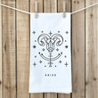 Load image into Gallery viewer, Aries Zodiac Sign Tea Towel