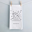 Load image into Gallery viewer, Aquarius Zodiac Sign Tea Towel