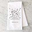 Load image into Gallery viewer, Aquarius Zodiac Sign Tea Towel