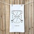 Load image into Gallery viewer, Gemini Zodiac Sign Tea Towel