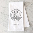 Load image into Gallery viewer, Scorpio Zodiac Sign Tea Towel