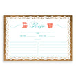 Load image into Gallery viewer, Lace Recipe Cards | Jackie Coral Turquoise