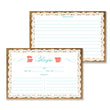 Load image into Gallery viewer, Lace Recipe Cards | Jackie Coral Turquoise