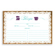 Load image into Gallery viewer, Lace Recipe Cards | Jackie Purple Turquoise