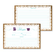 Load image into Gallery viewer, Lace Recipe Cards | Jackie Purple Turquoise