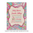 Load image into Gallery viewer, "Jeanette" Pink Paisley Baby Shower Invitation
