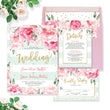 Load image into Gallery viewer, "Jenn" Mint Striped Wedding Invitation