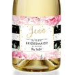 Load image into Gallery viewer, "Jenn" Black Stripe Bridesmaid Proposal Champagne Labels