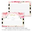 Load image into Gallery viewer, Classic Black Stripe and Peonies Bridal Shower Invitations featuring elegant black and white stripes & blooming pink peonies