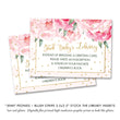 Load image into Gallery viewer, "Jenn" Peonies + Blush Stripe Baby Shower Invitation