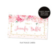Load image into Gallery viewer, Blush Stripe Place Cards with Floral | Jenn