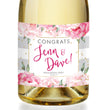 Load image into Gallery viewer, "Jenn" Gray Stripe Engagement Champagne Labels