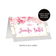 Load image into Gallery viewer, Grey Stripe Place Cards with Floral | Jenn