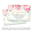 Load image into Gallery viewer, "Jenn" Peonies + Mint Stripe Baby Shower Invitation