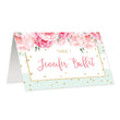 Load image into Gallery viewer, Mint Stripe Place Cards with Floral | Jenn