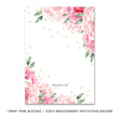 Load image into Gallery viewer, "Jenn" Pink Blooms + Gold Engagement Party Invitation