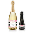 Load image into Gallery viewer, "Jenn" Black Stripe Bridesmaid Proposal Champagne Labels
