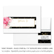 Load image into Gallery viewer, "Jenn" Peonies + Black Stripe Envelope Wrap Address Labels