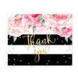 Load image into Gallery viewer, "Jenn" Peonies + Black Stripe Thank You Card