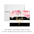 Load image into Gallery viewer, "Jenn" Peonies + Black Stripe Thank You Card