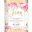 Load image into Gallery viewer, "Jenn" Peony + Blush Stripe Bridesmaid Proposal Wine Labels