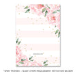 Load image into Gallery viewer, "Jenn" Peonies + Blush Stripe Engagement Party Invitation