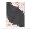Load image into Gallery viewer, "Jenn" Pink Blooms + Chalkboard Baby Shower Invitation