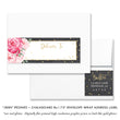 Load image into Gallery viewer, "Jenn" Peonies + Chalkboard Envelope Wrap Address Labels