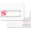 Load image into Gallery viewer, "Jenn" Peonies + Gray Stripe Envelope Wrap Address Labels
