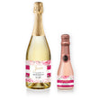 Load image into Gallery viewer, "Jenn" Magenta Stripe Bridesmaid Proposal Champagne Labels