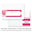 Load image into Gallery viewer, "Jenn" Peonies + Magenta Stripe Envelope Wrap Address Labels
