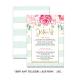 Load image into Gallery viewer, "Jenn" Mint Striped Wedding Invitation