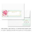 Load image into Gallery viewer, "Jenn" Peonies + Mint Stripe Kids Birthday Invitation