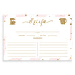 Load image into Gallery viewer, Blush Pink + Gold Glitter Recipe Cards | Stella