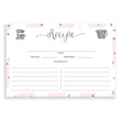 Load image into Gallery viewer, Blush Pink + Silver Glitter Recipe Cards | Stella