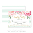Load image into Gallery viewer, "Jenn" Mint Striped Wedding Invitation