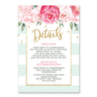 Load image into Gallery viewer, "Jenn" Mint Striped Enclosure Card