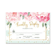 Load image into Gallery viewer, "Jenn" Mint Striped RSVP Card