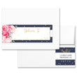 Load image into Gallery viewer, "Jenn" Peonies + Navy Stripe Envelope Wrap Address Labels