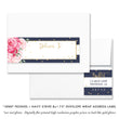 Load image into Gallery viewer, "Jenn" Peonies + Navy Stripe Envelope Wrap Address Labels