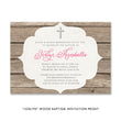 Load image into Gallery viewer, "Joslyn" Wood Baptism Invitation