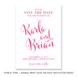 Load image into Gallery viewer, "Karla" Pink + Animal Print Save The Date Card