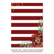 Load image into Gallery viewer, "Katelyn" Red + White Stripe Chalkboard Christmas Baptism Invitation