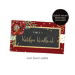 Load image into Gallery viewer, Red + Chalkboard Holiday Place Cards with Floral | Katelyn