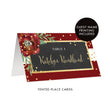 Load image into Gallery viewer, Red + Chalkboard Holiday Place Cards with Floral | Katelyn