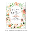 Load image into Gallery viewer, "Kaylee" Floral Baby Shower Invitation