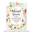 Load image into Gallery viewer, "Kaylee" Floral Rehearsal Dinner Invitation