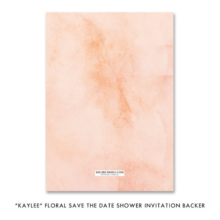 "Kaylee" Floral Save The Date Card